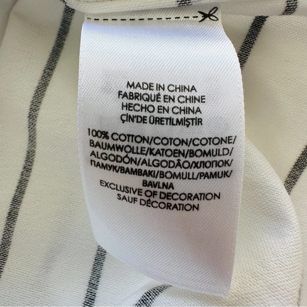 Ralph Lauren White and Black Striped Polo Shirt